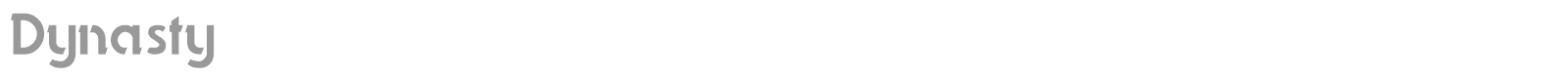 Dynasty font preview